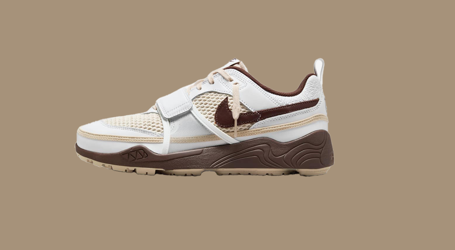 Travis Scott x Nike Zoom Field Jaxx « White Chocolate » : Une douceur irrésistible