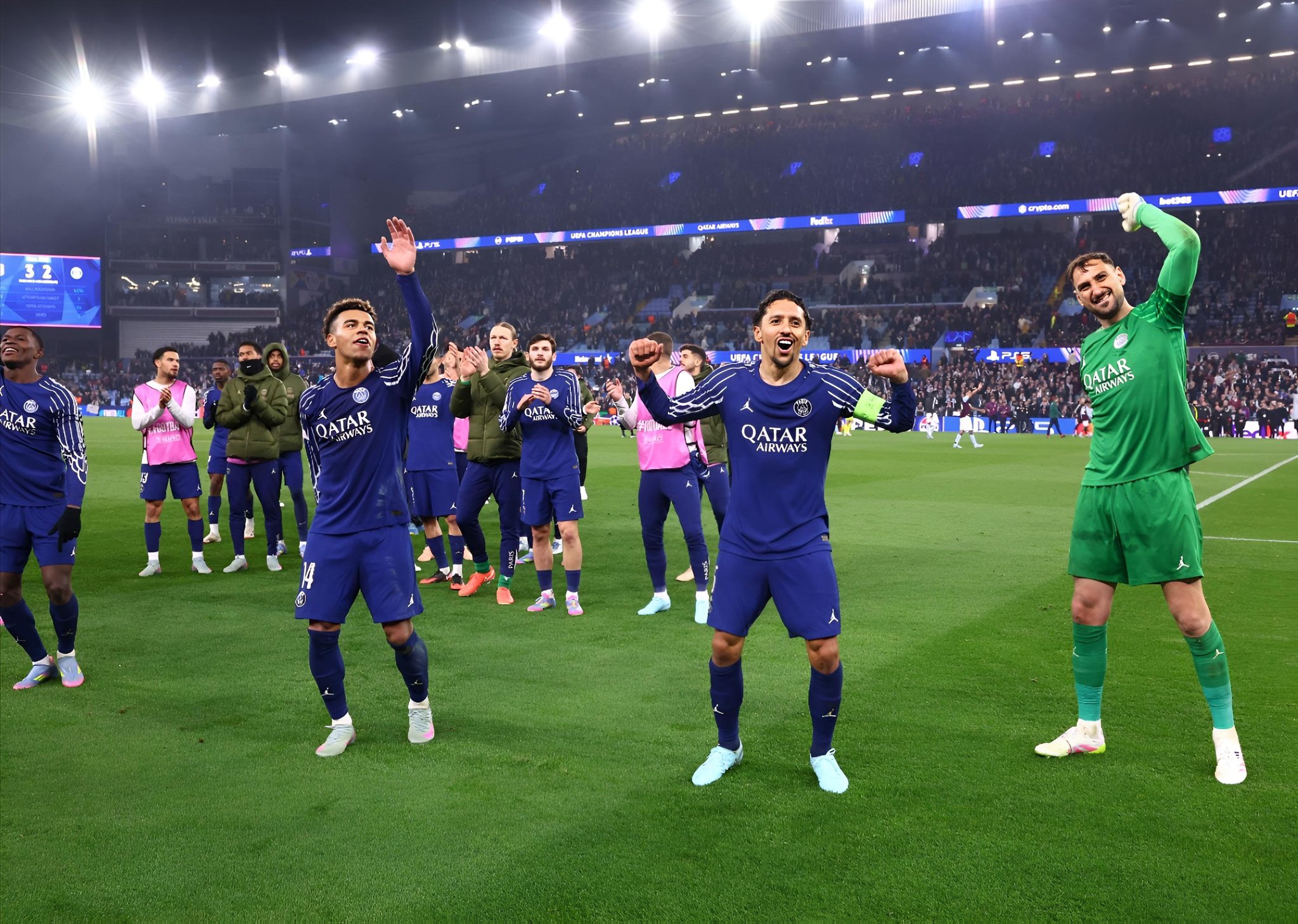 Ligue des Champions I Paris tremble à Villa Park mais passe grâce à Donnarumma